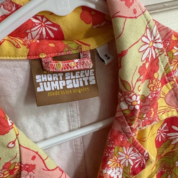 Big Bud Press Yellow and Orange Floral Jumpsuit - Picture 6 of 8